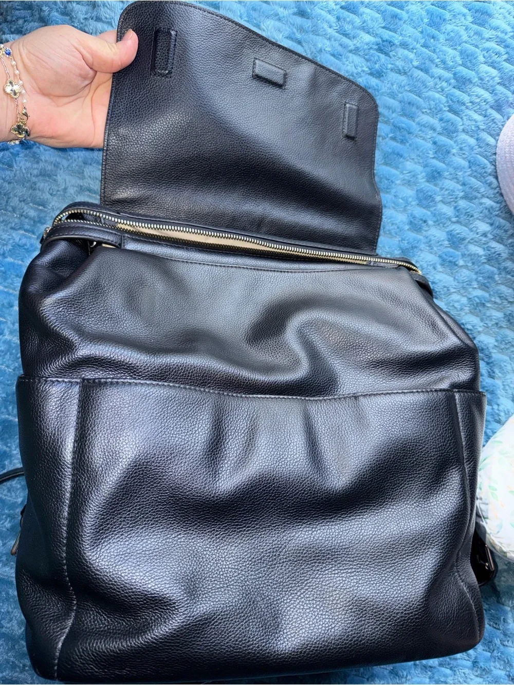 Mina Baie Black Baby Backpack Bag